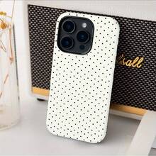 Fashionable Polka Dot Pattern Phone Case Compatible With IPhone17 Pro Max, IPhone16 Pro Max, IPhone15 Pro, 15 Plus, IPhone14 Plus, IPhone13 Pro, IPhone12, IPhone11 Shock-Absorbing Durable Soft-Edge Back Cover With Full-Cover Glossy Protective Case Perfect For Daily Use The Ideal Birthday Or Valentine's Day Gift For Friends And Family - FL2IN1 波爾卡圓點 - 查看 4
