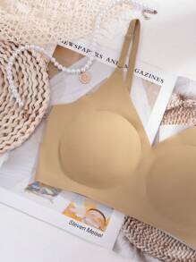 Women's Wireless Nude Bra, Sexy And Comfortable Seamless Thin Sports Yoga Bra