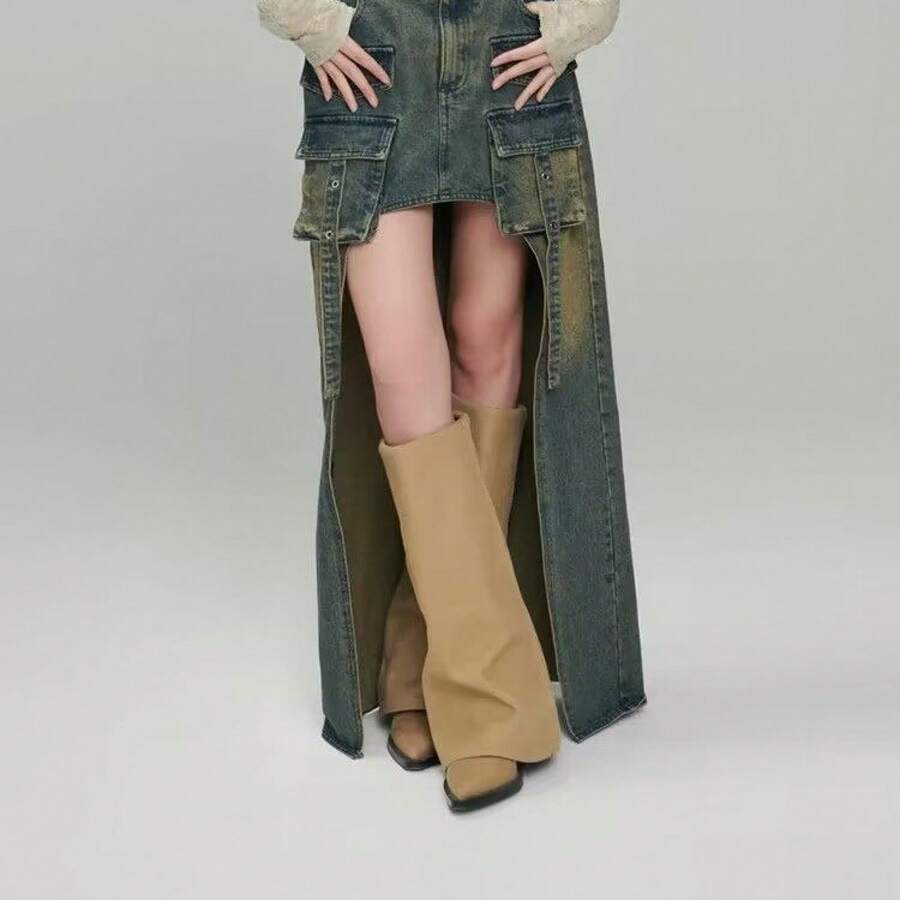Women Pant Boots - 藍色 - 查看 1