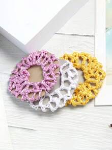 5/10 losowych damskich siatek na włosy w stylu vintage i minimalistycznym, profesjonalne akcesoria do włosów, osłonki na koki odpowiednie dla pilotów, pielęgniarek, tancerek, jednokolorowe sportowe opaski poliestrowe na cały sezon, zestaw do stylizacji włosów, zestaw narzędzi do włosów, akcesoria do domu i urody dla kobiet, prezenty