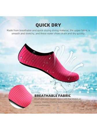 Unisex Fashion Quick Dry Water Socks Trail Shoes Beach Shoes Multi-Color Comfortable Non-Slip Water Shoes For Men And Women For Yoga, Fitness Training, Swimming And Surfing