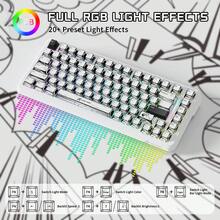 ATTACK SHARK X82PRO HE Wireless RGB Mechanical Gaming Keyboard With Rapid Trigger, Actuation Adjustment, Hall Effect Magnetic Switch, 8K Polling Rate, 2.4G/Bluetooth/USB-C, 5000mAh Battery For PC/Win (Anime White) - phiên bản truyện tranh - Xem 7