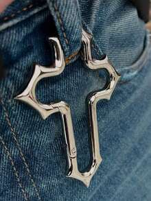 Colgante de llavero con cruz de Jesús de acero inoxidable - Amuleto para coche/bolso lleno de fe, regalo cristiano elegante, adecuado para la escuela, la iglesia y el uso diario, llavero duradero con símbolo religioso, accesorio unisex portátil que se puede colgar en la mochila, la billetera, el bolsillo y el espejo retrovisor del coche - Multicolor - Ver 6