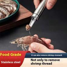 Edelstahl Garnelen Darmausstecher, multifunktionaler Litschi-Kern-Entferner, Garnelen-Gehirn-Entfernungswerkzeug