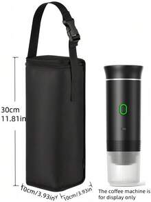 JMMO Máquina de café expresso elétrica portátil, máquina de café para camping, máquina de café para carro com função de autoaquecimento, interface USB-C, adequada para moer café e cápsulas NS, muito adequada para trailers, trilhas e escritórios, volta às aulas