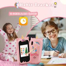 RIVGOT 1pc Kids All-In-One Portable Smart Learning Mobile Phone Toy, Suitable For 3-12 Years Old Boys & Girls, Equipped With Dual Cameras, Touch Screen And Educational Games, Perfect For Children Back To School Or Birthday Gift - Multicolor - View 7