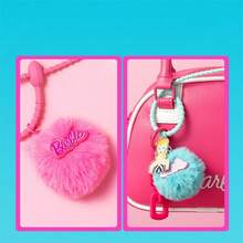 Barbie Sunshine Series Plush Pendant, Fluffy And Soft, Stuffed Doll Accessory, Cute Cartoon Keychain Bag Charm, Fashionable Collectible Ornament Gift - Pink - View 8
