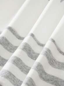 Yierying Baby Letter & Heart Print Long Sleeve Jumpsuit, Autumn/Winter - White - View 6