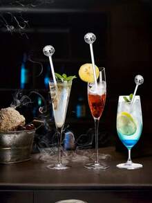 10/20 件迪斯科球鸡尾酒搅拌器、鸡尾酒签、饮料搅拌器、水果签、装饰棒、生日、节日、酒吧、鸡尾酒廊派对用品