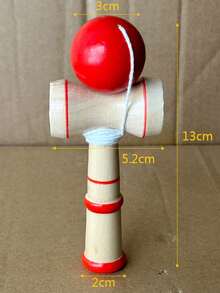 Wooden Kendama Skill Ball, Japanese Traditional Toy For Beginners And Professionals, Includes Sun And Moon Cups - Multicolor - View 14