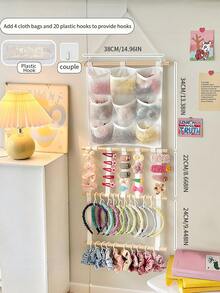 1 件儿童发饰展示架，多层发带收纳架，优雅发饰收纳解决方案