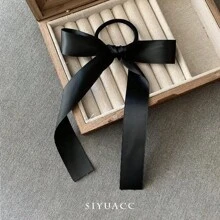 2 Peças Elásticos de Cabelo Versáteis e Doces, Acessórios de Cabelo com Fita Elástica Trançada, Scrunchies de Cabelo com Laço, Porta-rabos de Cavalo, Elásticos de Cabelo, Corda de Cabelo, Elástico de Cabelo, Presentes de Acessórios de Beleza Doméstica para Mulheres