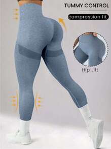 Nahtlose, hochdehnbare Sport-Yoga-Leggings für Damen, Frühling/Sommer