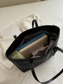 Bolso de mano vintage 2025 para mujer, de gran capacidad, bolso de hombro de moda, versátil para ir al trabajo