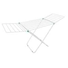 Naples Steel Floor Clothesline With Retractable Wing, White Color, Supports 11 Kg, Secalux - 白色 - 查看 1