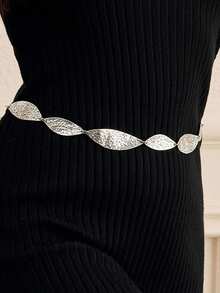 1 peça/2 peças Corrente de Cintura Feminina Personalizada Assimétrica com Placa de Metal, Disponível em 3 Tamanhos: 90cm/110cm/120cm, Decoração de Rua Vintage Adequada para Vestidos de Verão, Outono, Volta às Aulas, Inverno, Halloween, Natal, Decoração de Ano Novo, Presente - Borboleta - Visão 7