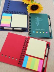 1 قطعة (مع قلم) دفتر جيب مخصص النص والتصميم الشخصي ومجموعة ألواح تذكير، مناسب للعمل والرسائل المنزلية والدراسة والإشارات الفهرسية، لوازم المكتب والمدرسة، جوائز القرطاسية، هدايا العودة إلى المدرسة، متعدد الوظائف، زخرفي، قابل لإعادة الاستخدام، حديث، ملون، جميل، فينتاج، كرتوني، كاواي، مخصص، شخصي، فريد، مخصص، للعمال، للعملاء، للطلاب، للأعمال/العمل