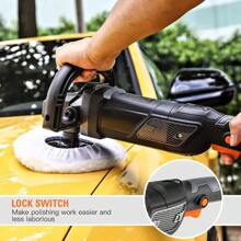 DOVAMAN Pulidora, 1500W, 180 mm/150 mm, 6 velocidades variables 600–3000 rpm