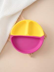 PopLittleOne 1pc Baby Sucker Silicone Dining Plate Children Dishes Suction Toddle Training Tableware Kids Feeding Bowls Baby Stuff