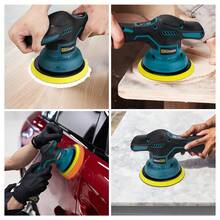 Gisam Cordless Car Polisher 8 Speeds Digital Display Electric Polisher Auto Car Polishing Waxing Machine - 查看 4