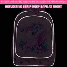 Rolling Backpack For Girls Boys, Kids Roller Wheels School Bookbag With Lunch Bag, Wheeled School Bag For Children - 蝴蝶獨角獸 - 查看 4