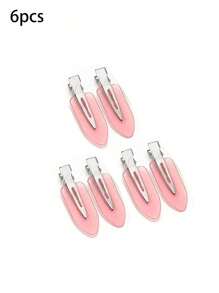 4 - Piece Set Of Acetate Seamless Hair Clips: High - Aesthetic INS - Style, Luxurious French - Inspired Seamless Hair Clips For Women - Ideal For Side Bangs, Forehead Styling & Makeup ,Hair Clips,Hair Accessories Claw Clips Hair Claws Hair Barrettes, School Stuff