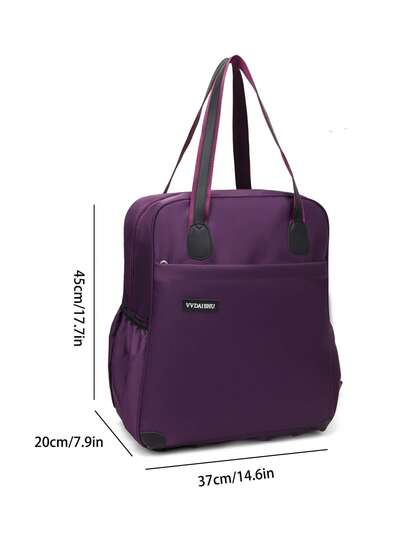 Tas Troli Beroda Kapasitas Besar dengan Roda dan Pegangan yang Dapat Dilepas, Tas Kabin, Ransel Sekolah. Roda dan Pegangan Dapat Dilepas untuk Penyimpanan Mudah. Unisex, Cocok untuk Perjalanan Bisnis, Liburan, Sekolah. Tas Tangan & Ransel Kapasitas Besar