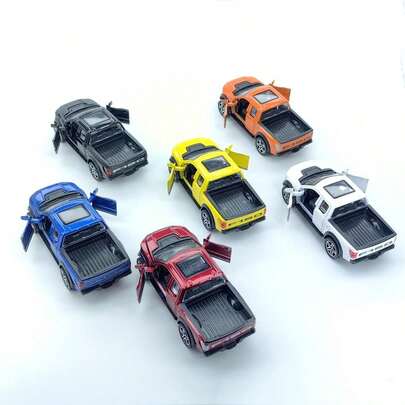 1:36 Scale Alloy Pickup Truck Model, Children's Toy Car, Ornament Model For Boys, Exquisite Workmanship, Solid Material, Suitable For Collection, Birthday Gift, Desktop Decoration, Car Decor, Holiday Gift, Suitable For 3-12 Years Old, Mother's Day, Children's Day, Thanksgiving, Christmas