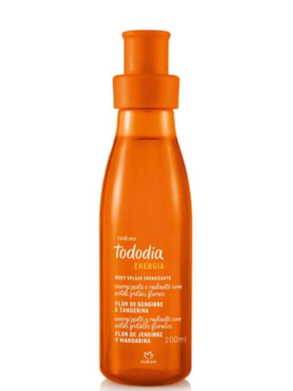 Natura Body Splash Energizante Flor de Gengibre e Tangerina 200ml Natura TodoDia