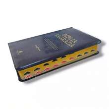 HOLY BIBLE - NVI - Perfect Reading - Luxury Cover - BLACK Soft Leather - With Side Index - 單本 - 查看 3