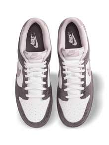 Nike Dunk Low 特别版女款运动鞋，蛇纹压花皮革，缓震舒适，中灰 HV6932-299 - 廣闊灰色 - 查看 3