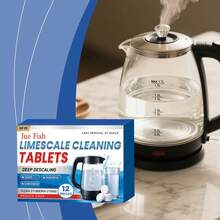 Kettle Cleaning Effervescent Tablets. Convenient Soaking, No Scrubbing Required. Dissolves Scale And Keeps The Kettle Body Clean And Well Maintained.