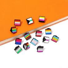 1 Peça Broche de Coração Arco-Íris Bandeira, Paz e Amor, Alfinetes de Esmalte, Roupas, Bolsa, Lapela, Pino, Ícone de Orgulho Gay e Lésbico, Decoração Unissex - Multicolorido - Visão 11