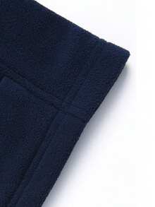 Men's Spring/Autumn Casual Vest, -Lined Fuzzy Vest Jacket - Blue - View 6