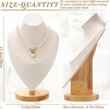 木制珠宝展示架，垂直项链架，女士吊坠和手链收纳架，收纳旅行必需品，返校宿舍收纳秋季装饰