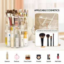 Makeup Organizer 360 - Degree Rotating, Adjustable Makeup Storage, 7 Layers Large Capacity Cosmetic Storage Unit, Fits Different Types Of Cosmetics And Accessories, Plus Size - 加大號 + 壓克力透明 - 查看 4