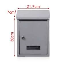 Flat Mailbox, Wall-Mounted Mailbox With Lock, Outdoor Mailbox/Suggestion Box, Metal Delivery Box, Wall-Mounted Waterproof Mailbox, Mailbox, Metal Mailbox