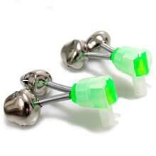 10 pièces/lot Clips en plastique de couleur unie Sonnette d'outil de pêche Cloche de canne à pêche pour pêche en mer Fournitures de pêche Accessoires d'équipement de pêche