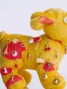 1PC Colorful DIY Fashionable Daily Animal Series Pendant Necklace, Vacuum Electroplated 18K Gold Color Preservation Women's Jewelry Pendant In The Furnace