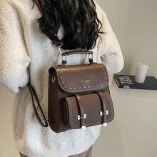 Women Fashion Backpacks - 棕色 - 查看 9