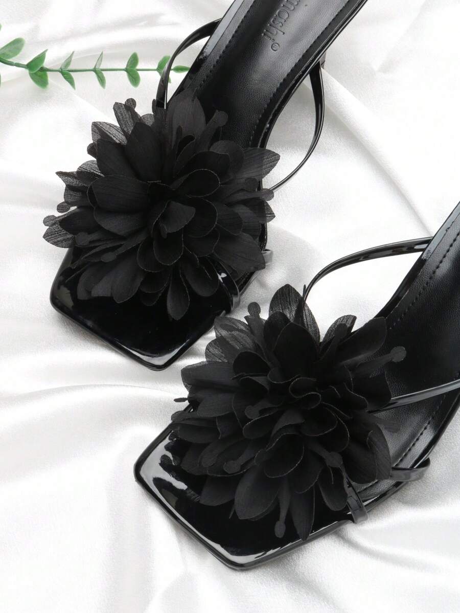 2 chiếc phụ kiện giày tự tháo rời, kẹp trang trí hình hoa hồng thời trang, thanh lịch, phù hợp với giày cao gót, dép xăng đan, giày dép, túi xách, phụ kiện quần áo cho tiệc tùng, hẹn hò, du lịch. - màu đen - Xem 1
