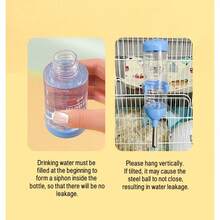 Botella de agua para animales pequeños de 250ml, adecuada para mascotas pequeñas/conejos/hurones/hámsteres/cobayas, dispensadores de agua para hámsteres, tazas a prueba de mordeduras de conejos y ardillas, suministros para mascotas, accesorios de jaula para mascotas - Multicolor - Ver 11