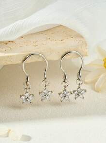 AVYRING 1pc Sparkling Non Piercing Nipple Jewelry Heart CZ Dangle Fake Nipple Rings Fake Body Piercing Summer Jewellery Sexy Women Clothing Accessories