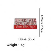 吸血鬼珐琅别针胸针松针翻领别针徽章背包服装配饰珠宝礼品