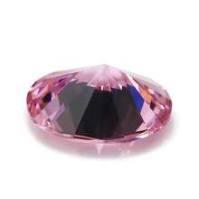 1 件 DIY 珠宝椭圆形宝石粉色方晶锆石散石 - 粉色 - 查看 3
