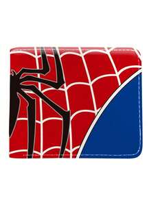 漫威蜘蛛侠超级英雄配饰零钱包，短款钱包卡包，圣诞节假日礼物，送给家人和朋友 - 彩色 - 查看 6