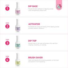 SAVILAND Dip Powder Liquid Set 4x20ML: 11pcs Ultimate Nail Dip System Essentials Liquid Large Capacity Dip Powder Base Activator Top Coat Saver No Need Curing - Clear - View 6