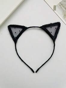 2 Stück neue Spitzen Katzenohren Haarband Accessoires, geeignet für Valentinstag, Date, sexy Mitternachtsparty, Kerzenschein Dinner, Nachtleben, Paare, täglicher Gebrauch Halloween Kostüm
