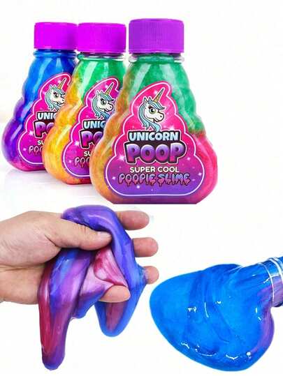 1/2 件随机银河史莱姆 - 什锦独角兽派对礼物、减压玩具、DIY 装饰 - 散装派对包 - 礼品袋填充物 - 大理石彩虹银河史莱姆套装（部分零件随机发送）