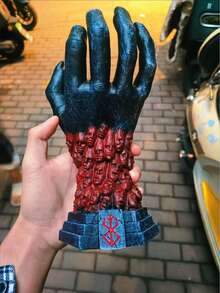Kreativitäts-Dämons göttliche Hand Statue - Gotische Halloween Dekoration, Anime Horror Sammlerstück Resinkunst mit Knochendetails Handarbeit